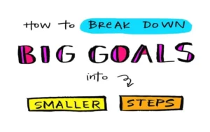 Break your plans